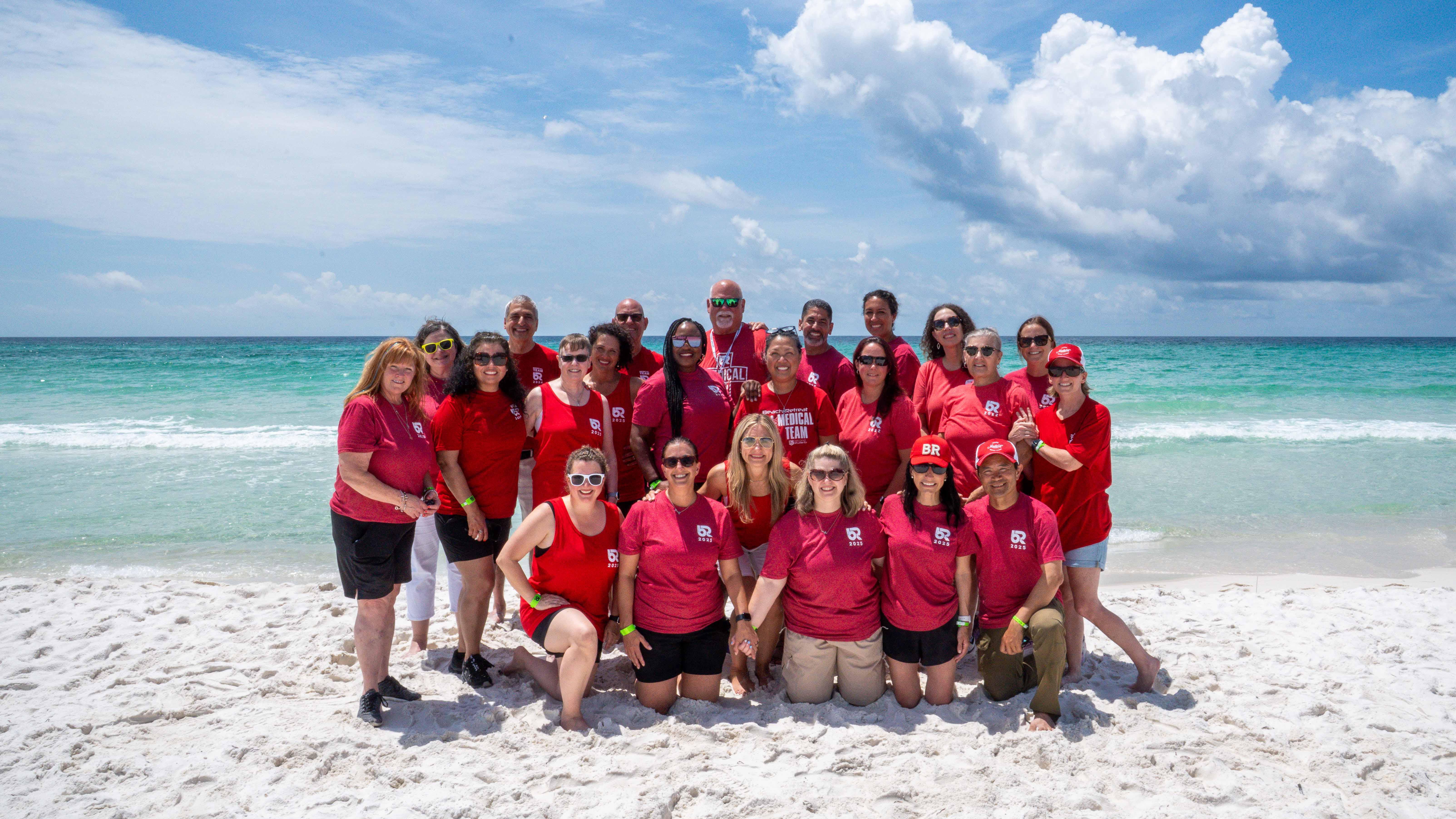 Kids sitting in a row