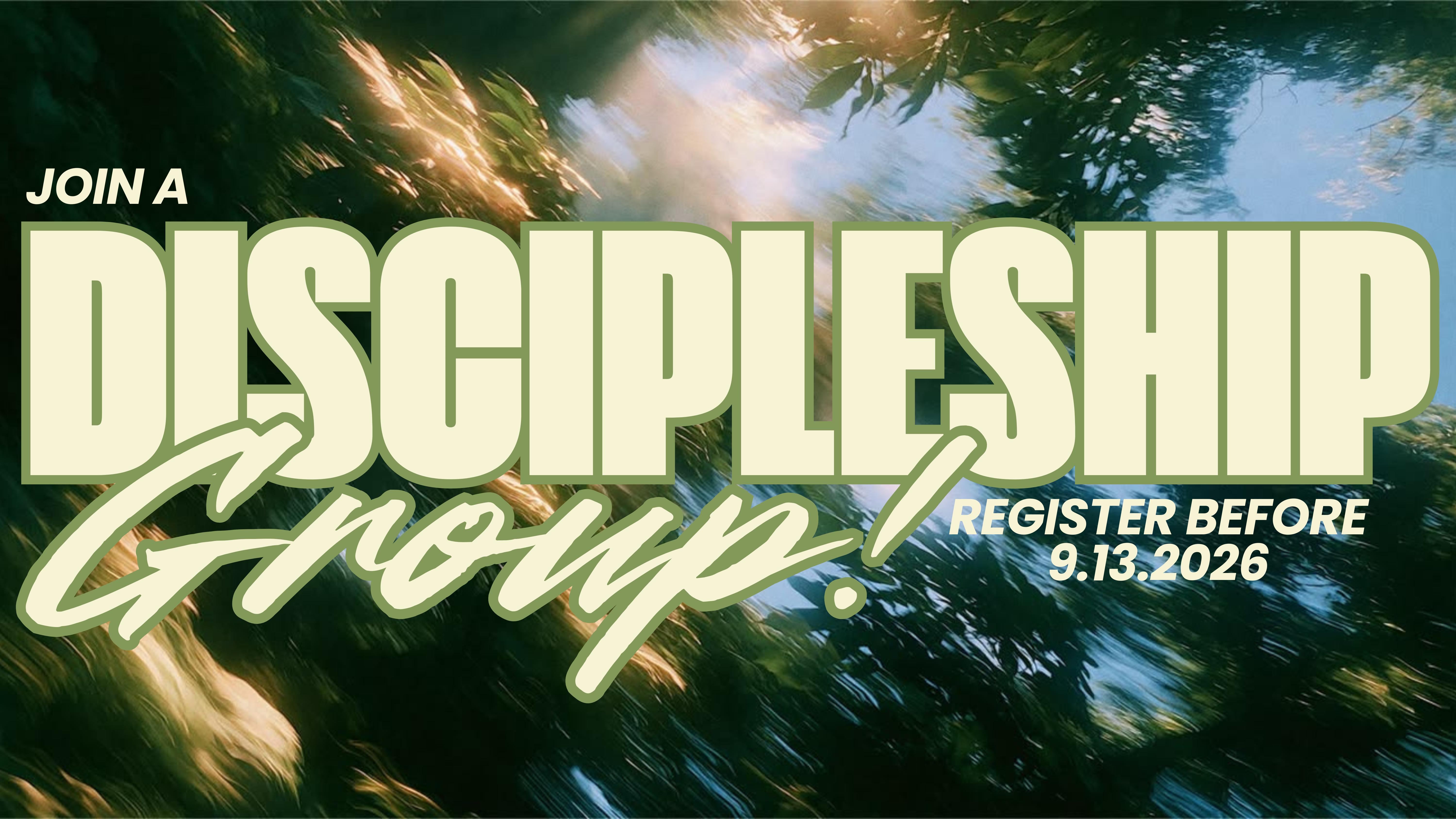 West Discipleship Groups- Fall 2026
