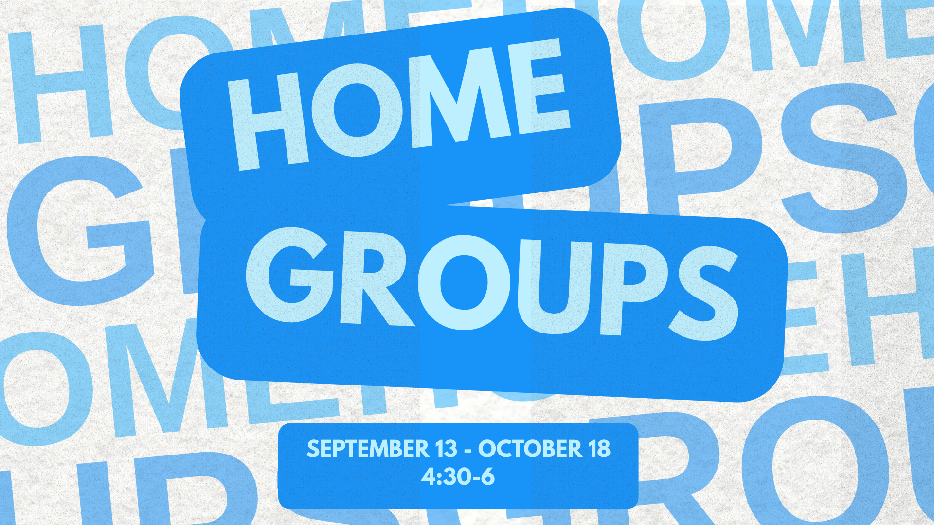 Woodway Fall 2026 High School Home Groups