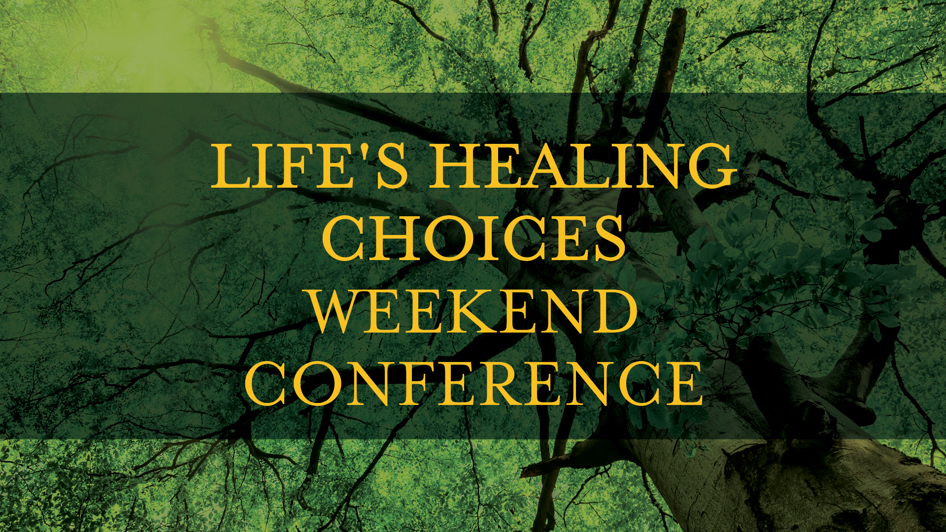 Life's Healing Choices Weekend Conference