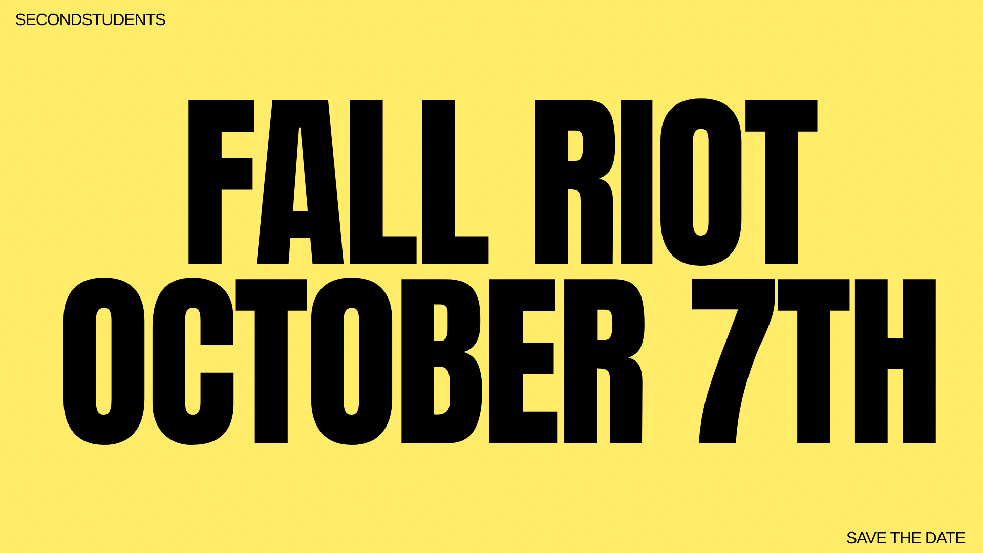 Fall Riot 2026 - West