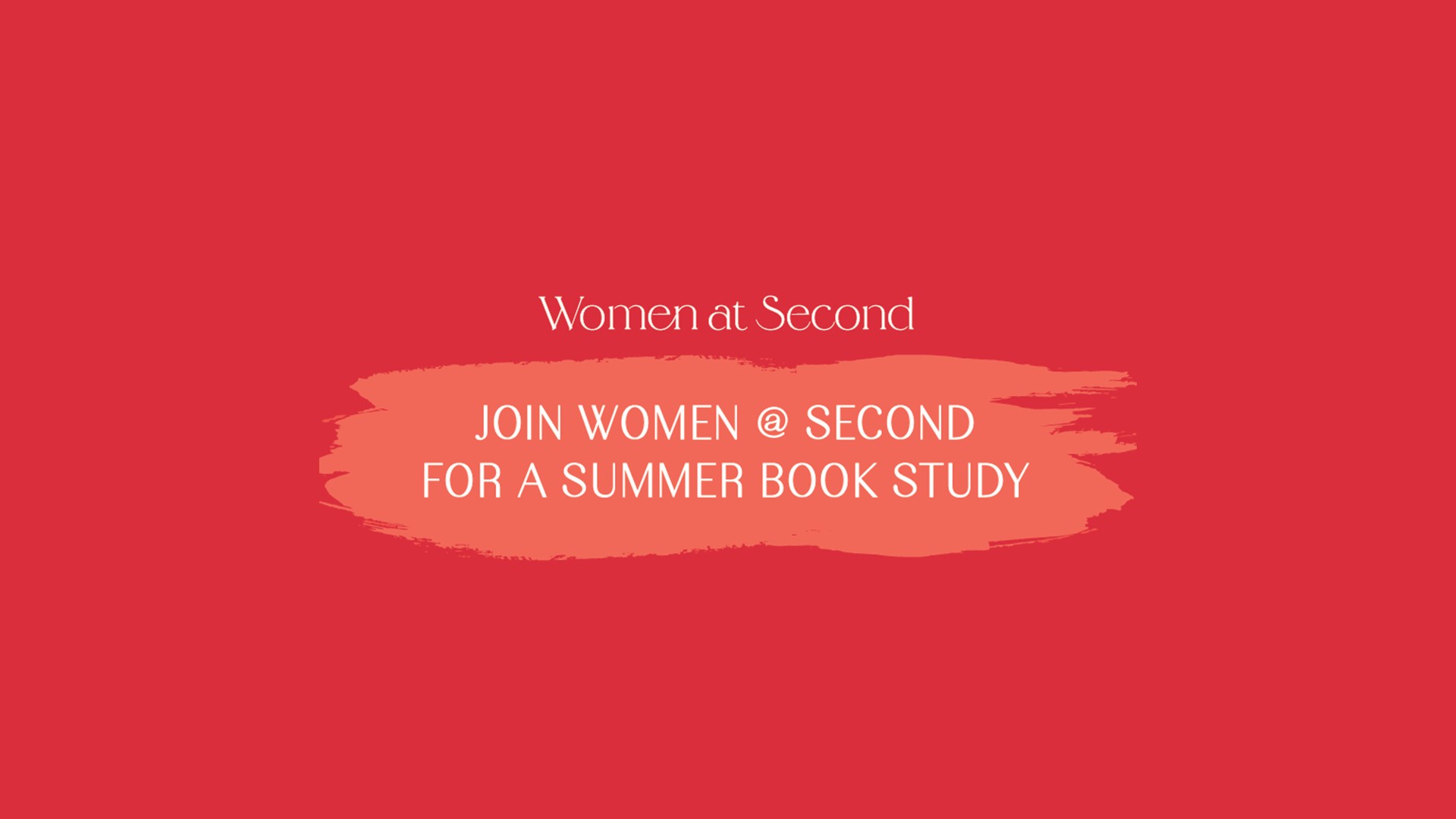 Women’s Summer Book Study – Woodway