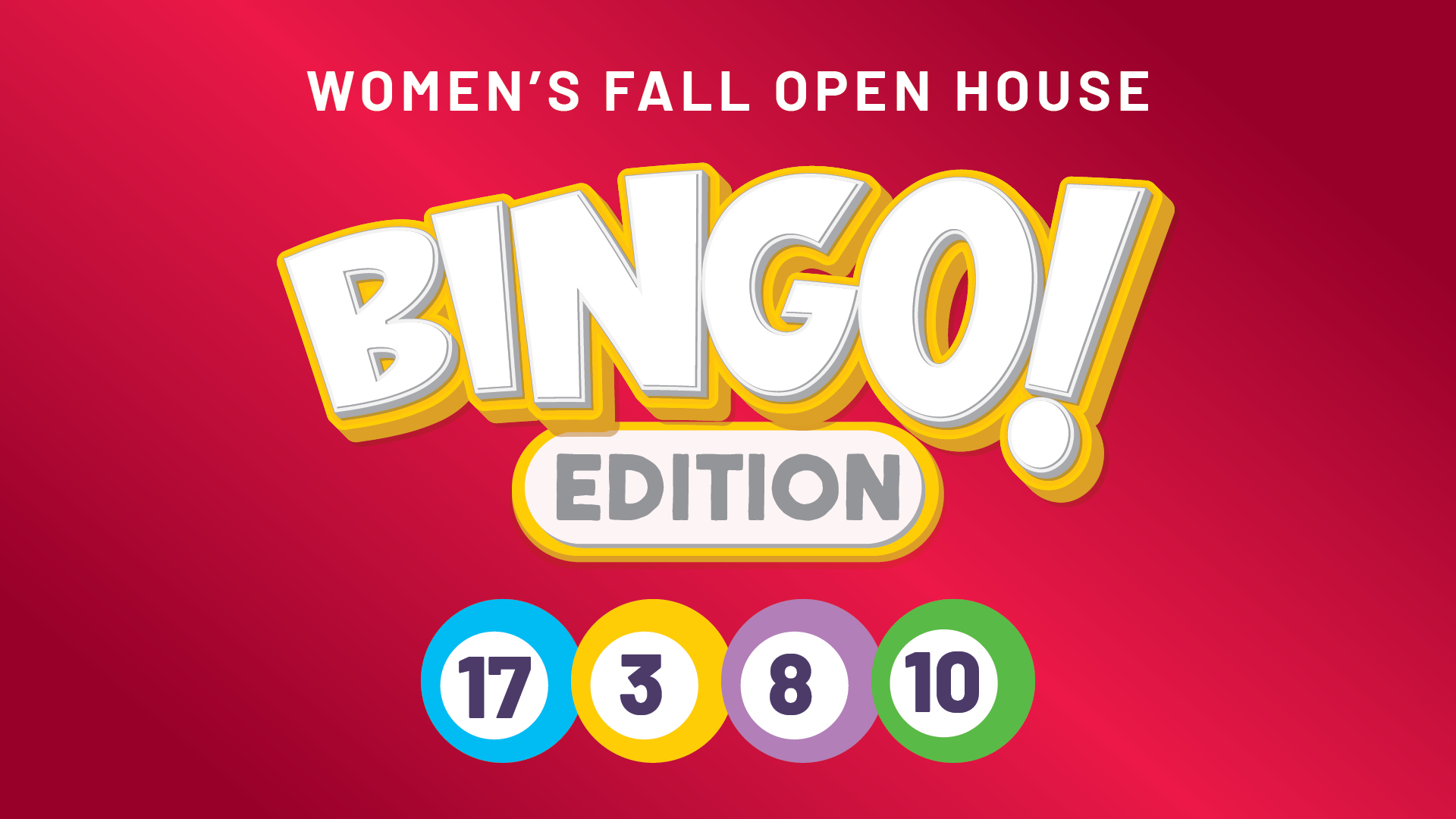 Women’s Ministry Open House Bingo Night- North